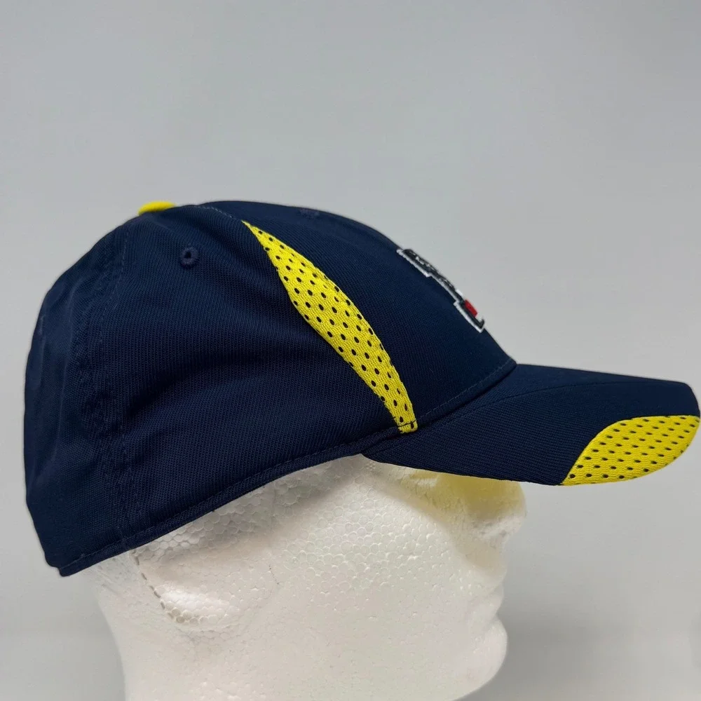 Adidas Michigan Wolverines Hat Navy Blue American Flag‎ M Logo Climalite L/XL